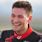 Dodge road racer Kuno Wittmer is all smiles after shattering the Dodge road racer Kuno Wittmer is all smiles after shattering the